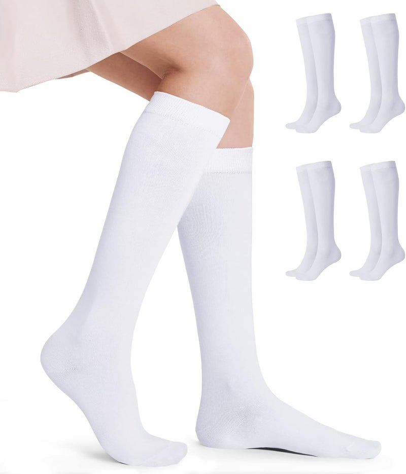 FITRELL Women's Knee High Socks Outdoor Sport Athletic Socks Casual Stripe Tube Socks 1-4 Pack - Image 3